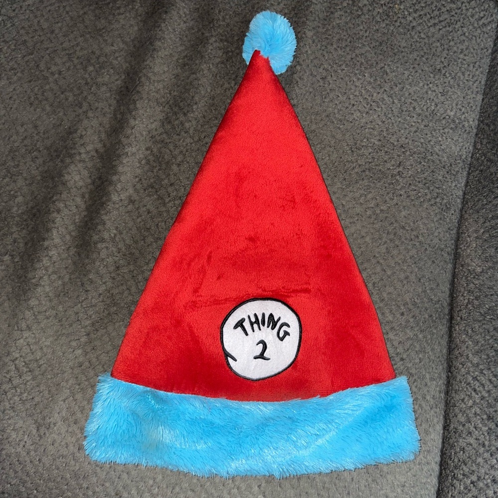 Dr. Seuss Thing 2 Santa Hat by Universal Studios Adult size